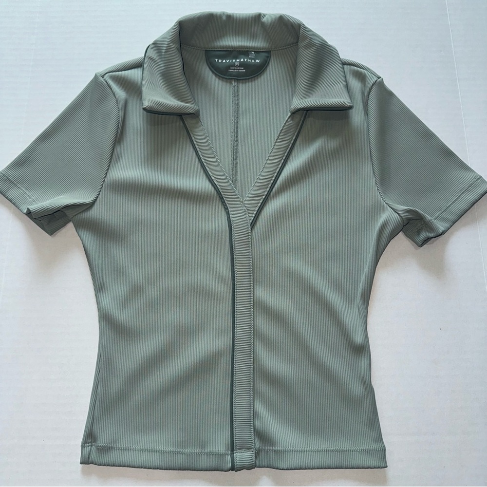 Travis Mathew Tropical Outlook Moveknit Rib Polo Athleisure Activewear - Picture 6 of 8